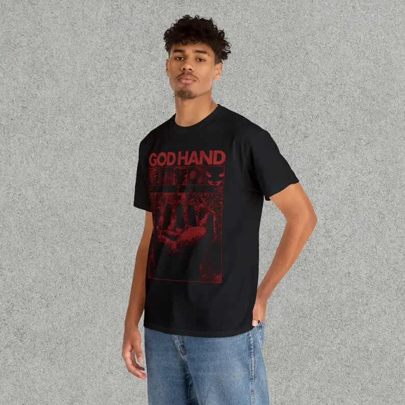 Рубашка-Berserk манга аниме футболка-God Hand Merch Villian Винтажная футболка унисекс
