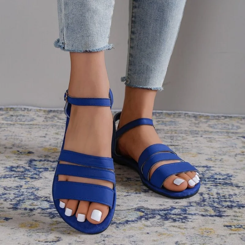 Summer Shoes Women Sandals Holiday Beach Wedges Sandals Women Flat Soft Comfortable Ladies Summer Slippers Plus Size