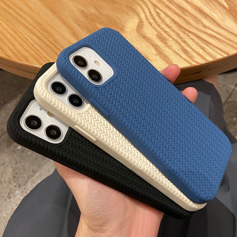 

Braided Liquid Silicone Phone Case All-Inclusive Multi Color Optional Protective Cover For iPhone7 8 Plus XR XS 11 12 13 Pro Max
