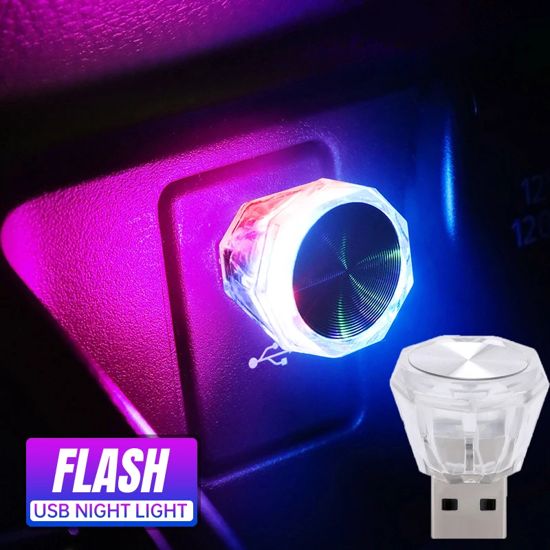 

Mini USB Plug Lamp Eye Protection LED Night Light Festive Gift Charging USB Small Round Book Lamp Christmas Bedroom Decoration