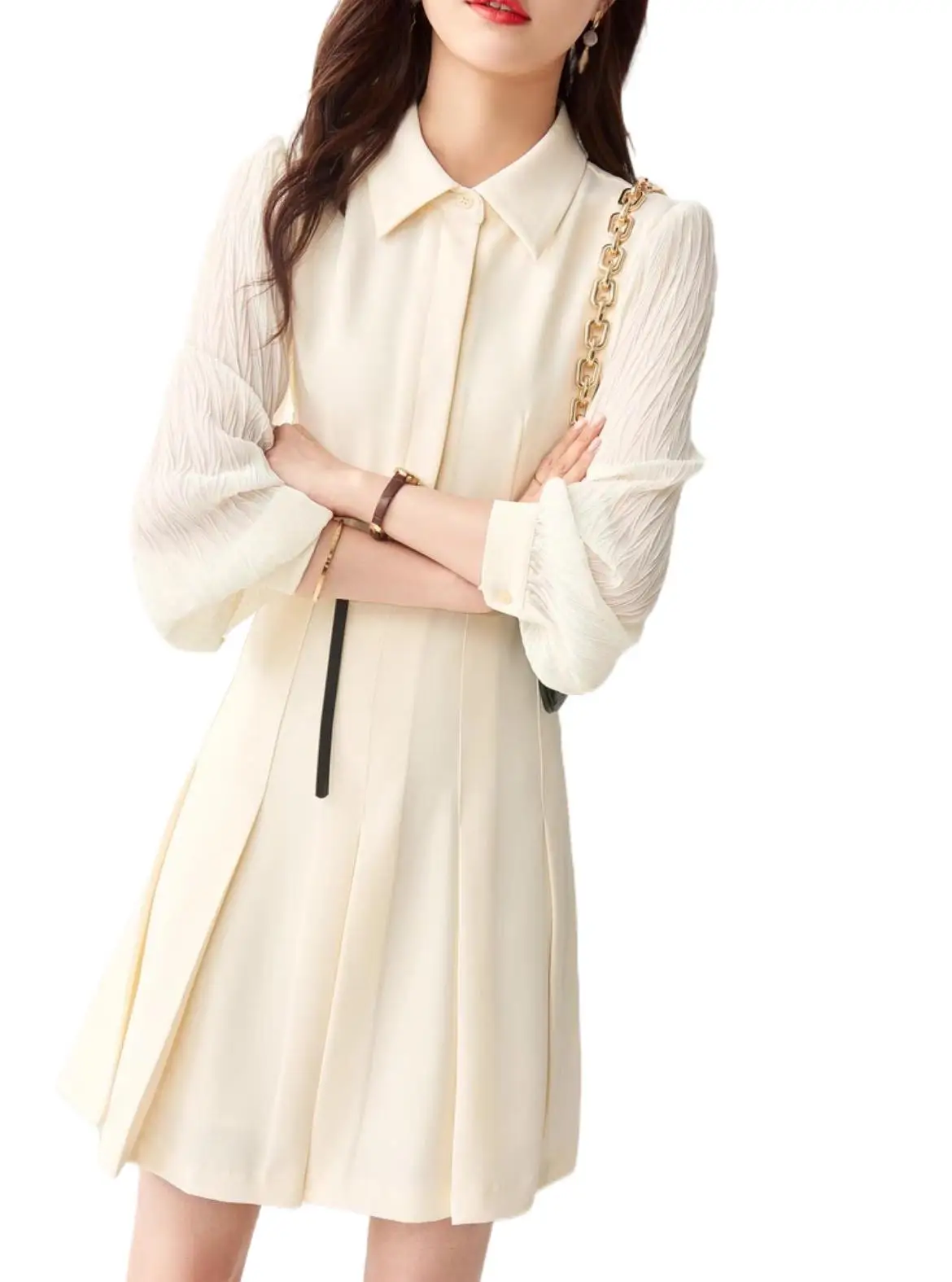 

2023 Women's Clothing Pleated Elegant Dress 0830