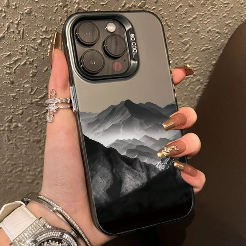 Чехол для телефона Black Mountain iPhone 16 15 14 13 12 11 Pro Max XS X XR 7 8 Plus SE 2022 противоударный