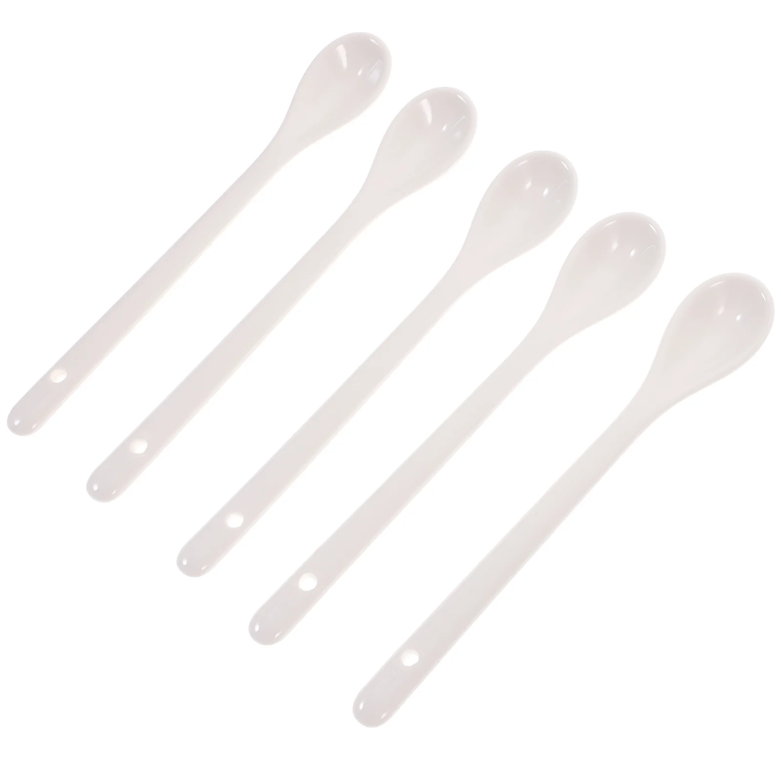 

5 Pcs Japanese Spoon Cocktail Spoon Cocktail Stir Spoons Stirring Rod Ceramic Coffee Spoons Tea Mixer Spoon