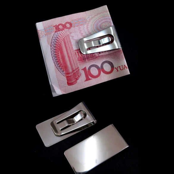 

Портативный тонкий кошелек для денег с зажимом держатель для карт из нержавеющей стали держатель для кредитных карт