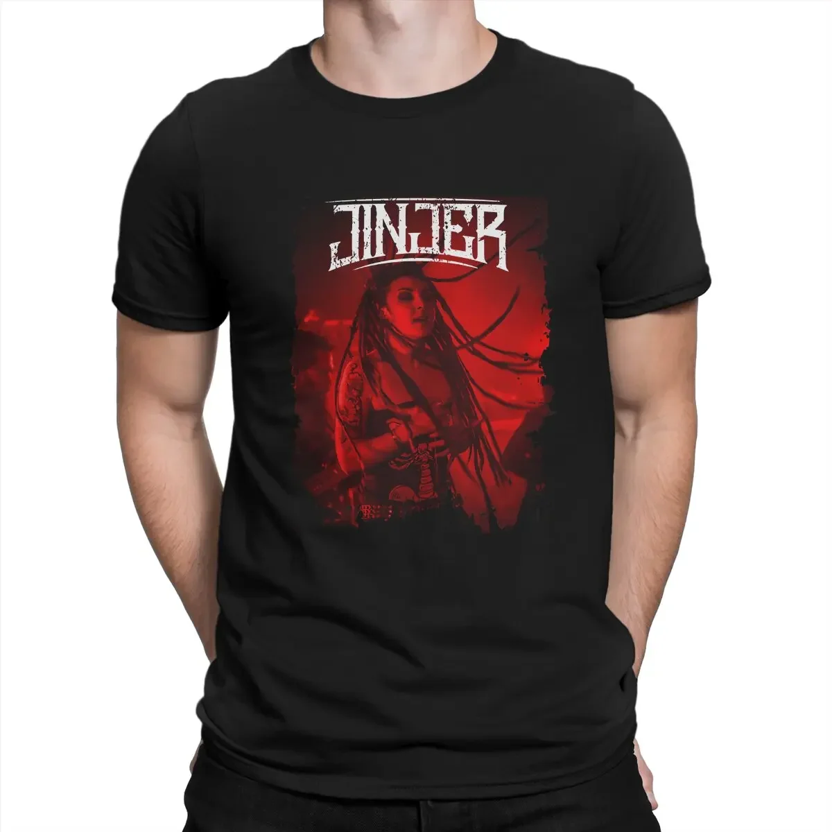 Футболка Jinjer Мужская/женская с круглым вырезом Базовая рубашка в стиле хип-хоп