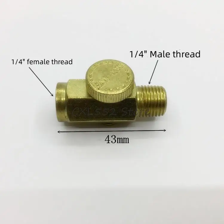 

1 шт., пневматический инструмент для регулирования впускного клапана, клапан регулятора, 1/4 дюйма, внутренняя и наружная резьба