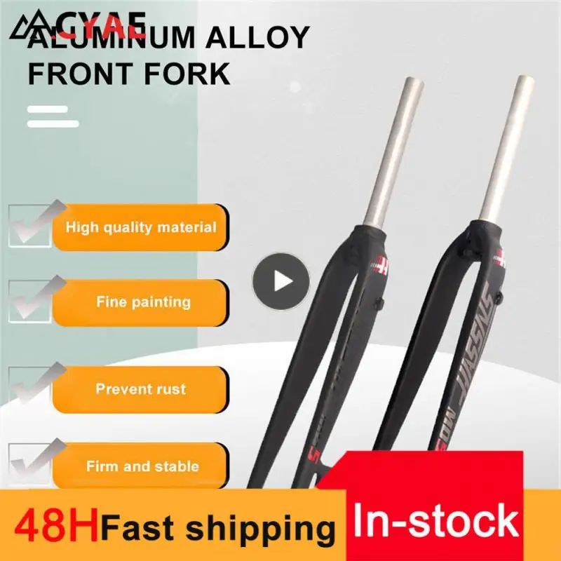 

Toughness Bicycle Front Fork Good Strength Aluminum Alloy Shock Absorber Wind Resistant Labor-saving Hard Fork Bicycle Parts
