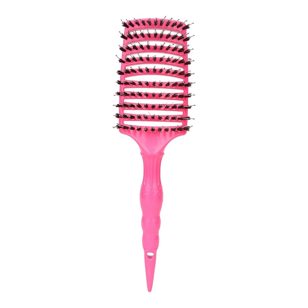 

Professional Hairdressing Brush Comb Head Massage Hair Brush Styling Tool (Pink)