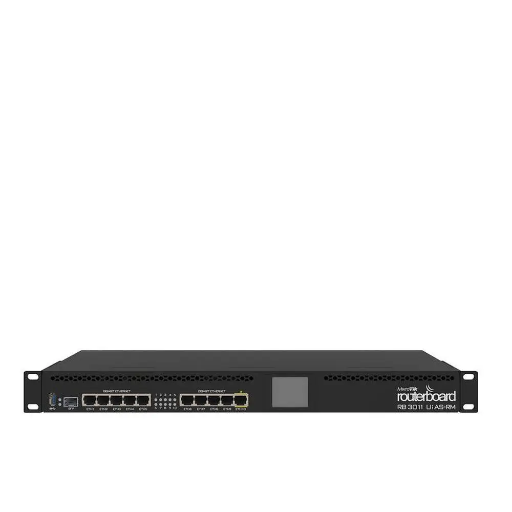 Маршрутизатор Mikrotik RB3011UIAS-RM Gigabit Ethernet черный | Компьютеры и офис