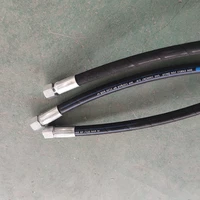 high quality stocked industrial high pressure steel wire braided rubber hydraulic brake hose assembly