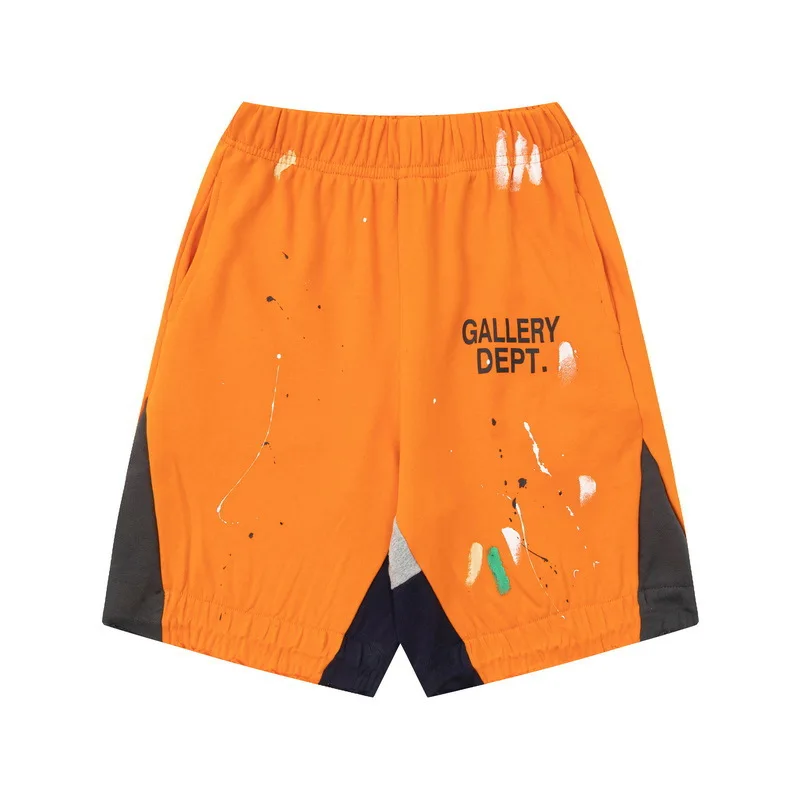GALLERY DEPT TIDE Harajuku 23SS Summer Letter Printed Logo Graffiti Streetwear Hip Hop Drawstring Beachwear Sweat Men Shorts