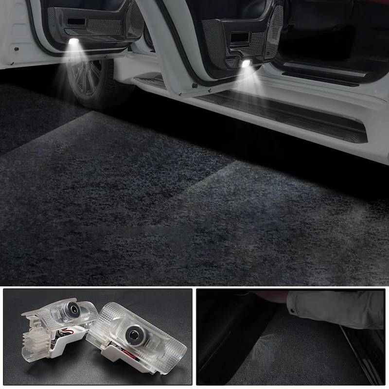 Модификация освещения дверей автомобиля подходит для 2008-2022 LX570 GX460 Led HD окружающая