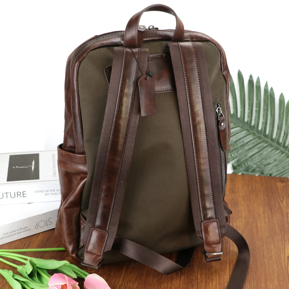 URBAN MASTER Ретро повседневные рюкзаки для мужчин рюкзак ноутбука из натуральной