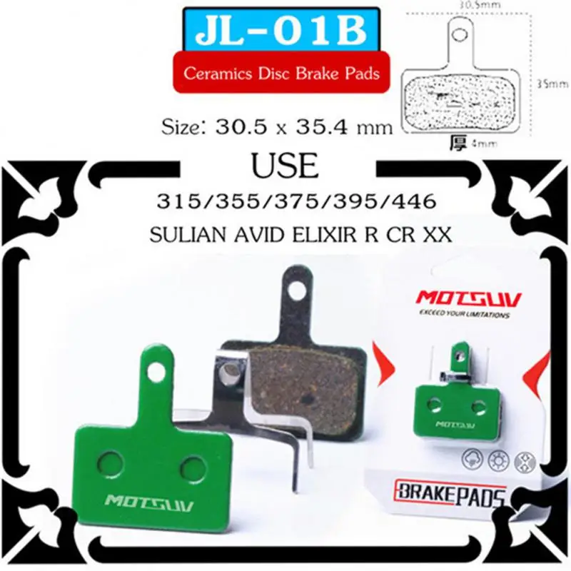 MOTSUV MTB Bicycle Hydraulic Disc Ceramics Brake Pads For M315 M355 M365 M395 M445 M447 MT200 M525 M375 Bike Part