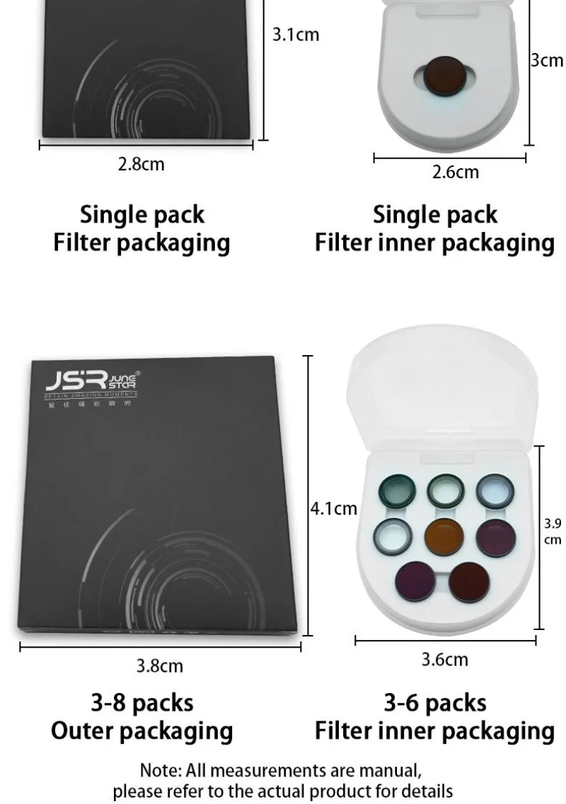 Набор фильтров для объектива Insta360 Go 3S ND CPL UV аксессуары экшн-камеры