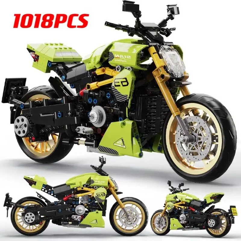 

Конструктор City technmoc детский, гоночный автомобиль, мотоцикл, локомотив, классический мотоцикл, игрушка для детей