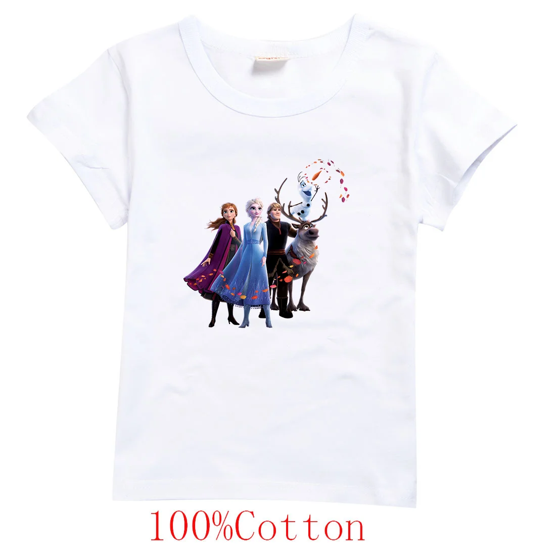 

Disney Frozen Elsa Anna Kids Clothes T Shirts Children Cartoons Casual Tops Boys Girls Teenager Outfits Tee Shirt