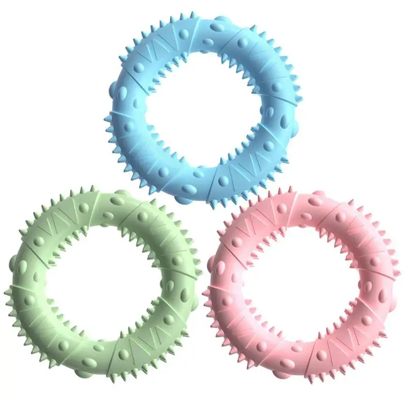 

Dog Teething Toys Creative Ring Shape Dog Chew Toy Puppy Aggressive Chewer Hunting Training Toy Teeth Cleaning Toys Pet Supplies