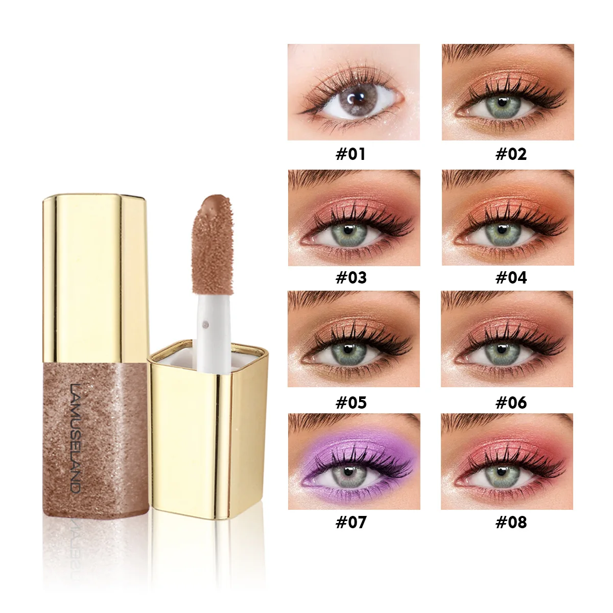 

HEALLOR Mini Liquid Eyeshadow Shimmer Liquid Glitter Eye Shadow Make Up Metallic Waterproof Diamond Eyeshadow Eyes Cosmetic