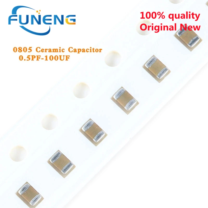 Керамический конденсатор X7R 0805 10% НФ 50 В 1-47 мкФ