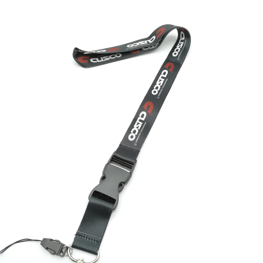 

CUSCO Logo Car Neck Lanyard JDM Style Key Mobile Phone ID Card Neck Hanging Rope Creative Gifts For Man Auto Keychain Lanyard