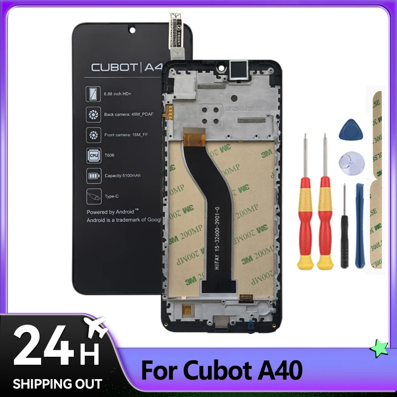 Фото Для Cubot A10 A20 A30 A40 ЖК-дисплей + сенсорный экран + рамка полная сборка запасных частей для мобильных телефонов с инструментами №3