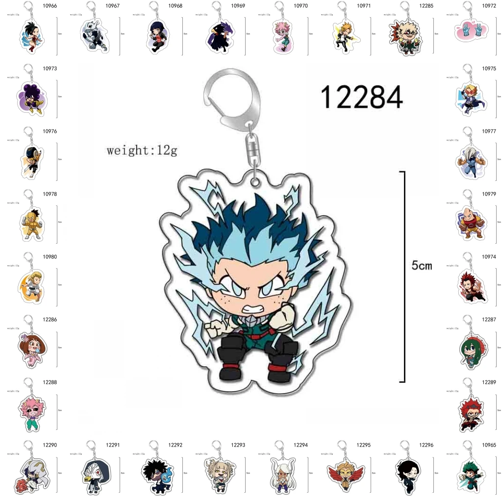 

Game Boku no My Hero Academia Cosplay Costumes Anime Key Chains Keychain Acrylic Pendant Gift Prop Accessories
