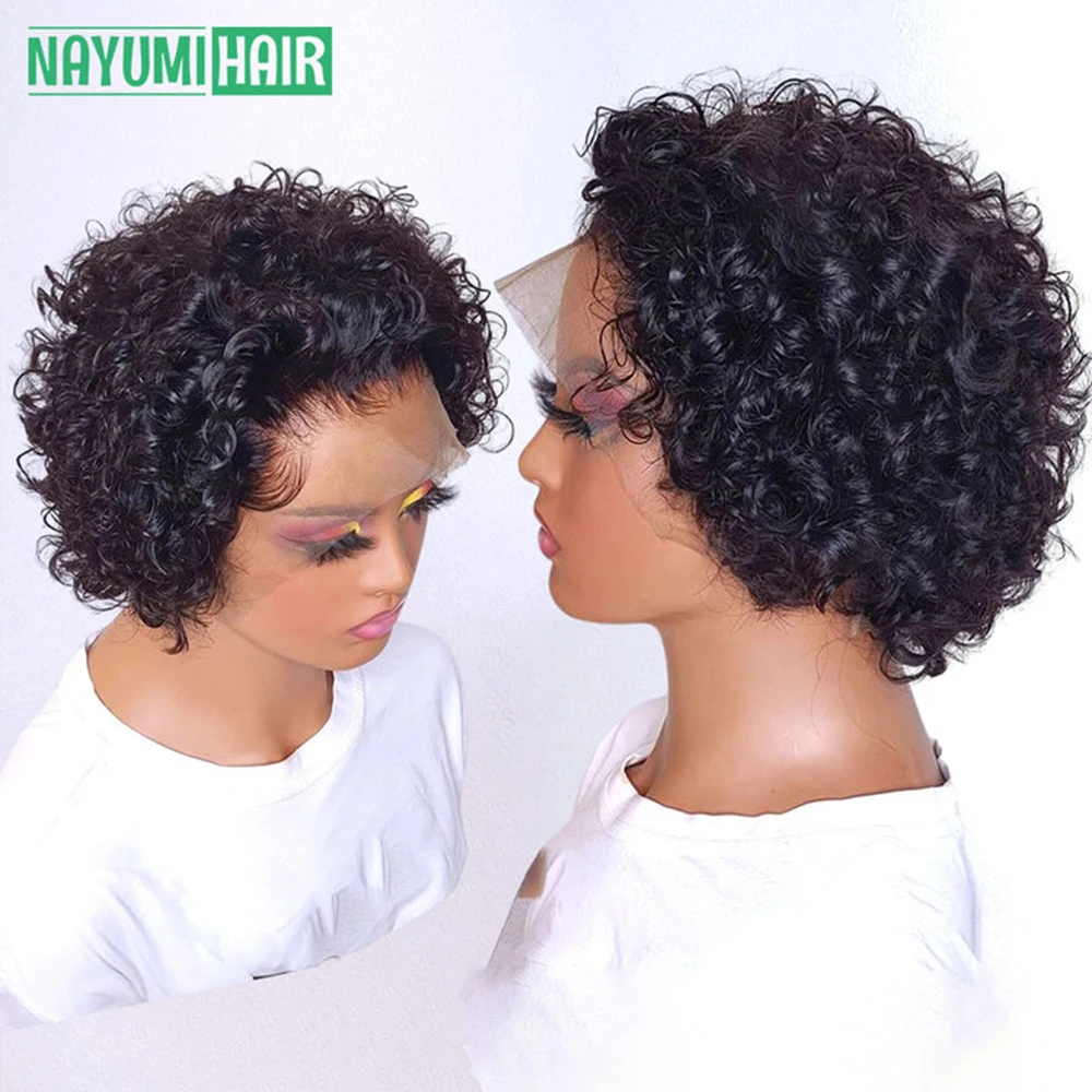 

Парик с кудрявыми волосами в стиле ФК-Боб, 13x 1, парики из человеческих волос на сетке спереди, плотность 180 для женщин, 6 дюймов, 99J цветов, бразильские волосы с предварительно выщипанными волосами