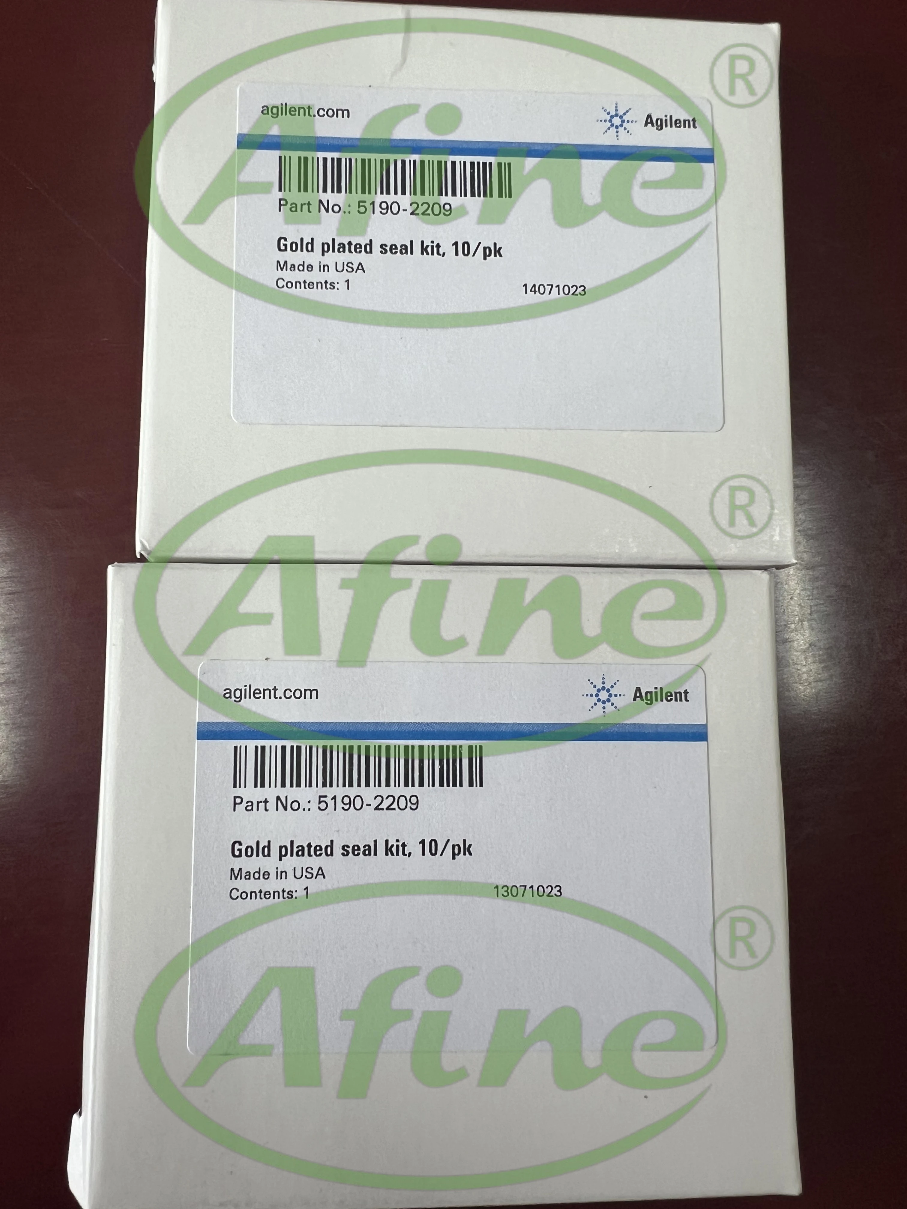 AFINE Agilent Split Бесразделенные впускные золотые уплотнения для GC 5190-2209 Позолоченные с