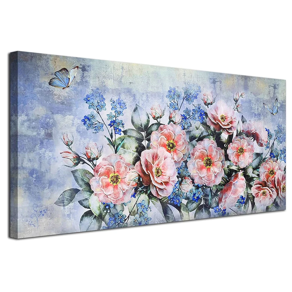 Алмазная картина сделай сам красная синяя Камелия новинка 2024 полностью