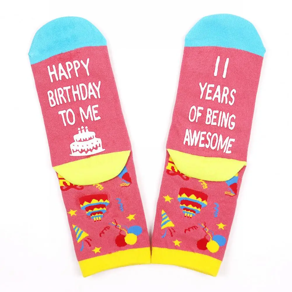 Носки на день рождения забавные носки унисекс со скрытым благословением дизайн