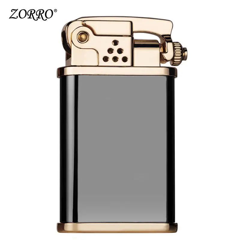 

Zorro Personality Catapult Windproof Lighter Creative Retro Pure Copper Kerosene Lighter Cigarette Cigar Lighters