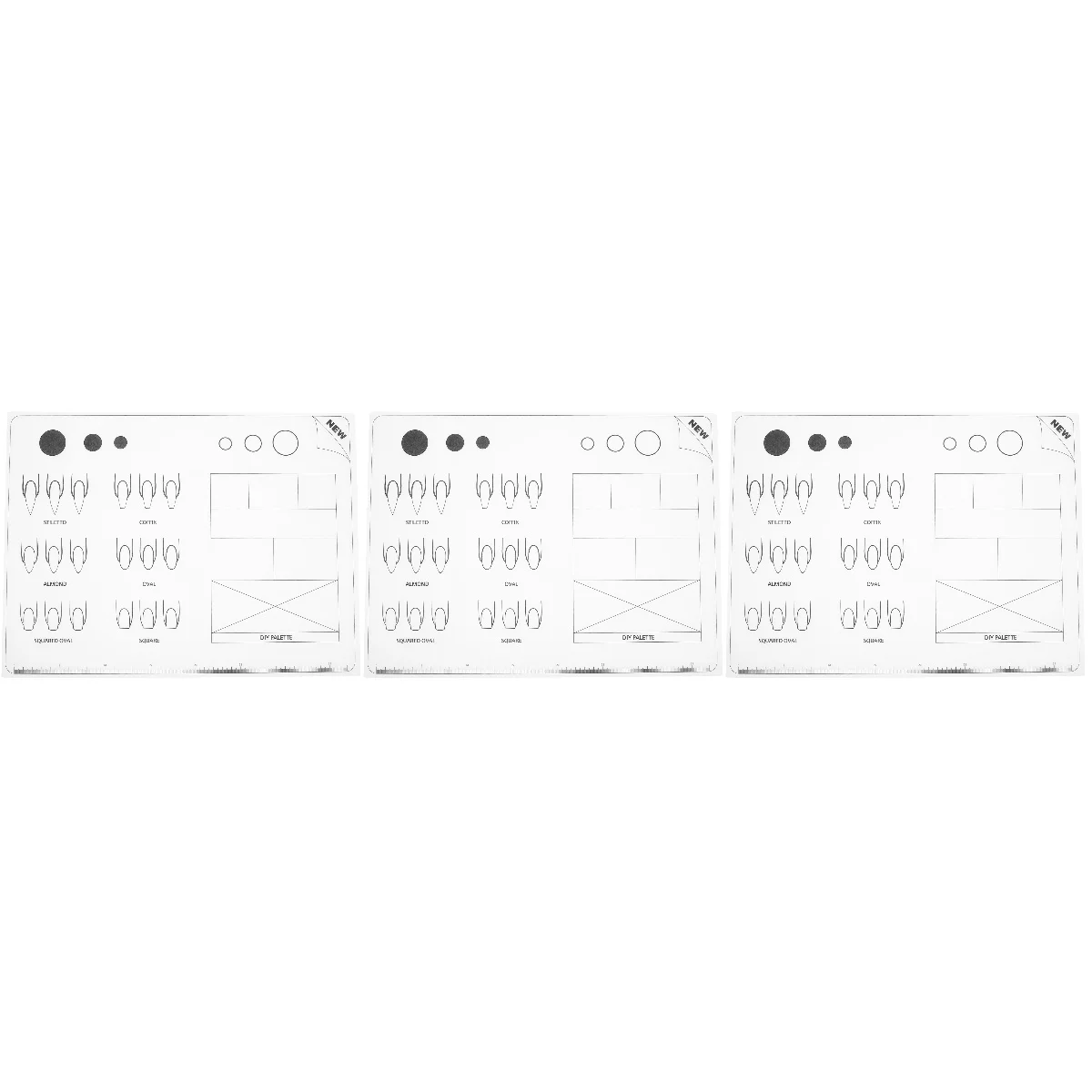 

Nail Matacrylic Practicesilicone Table Manicure Sheet Template Coloring Beginners Tech Accessories Sheets Stamp Technician