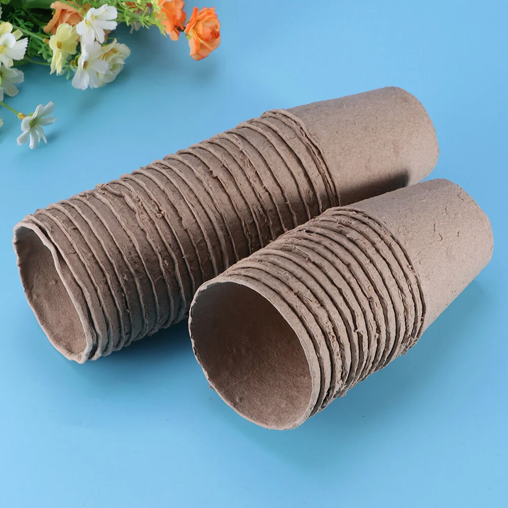 

Pot Indoor Growing Pulp Cups Planting Accessory Plants Container Nursery Flower Germination Paper Tray Tomato