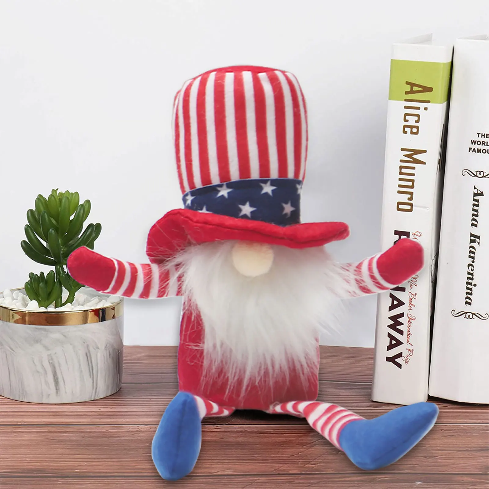 

2022 карликовая кукла ко Дню независимости карликовая кукла без лица плюшевая кукла без лица украшение для Рождества