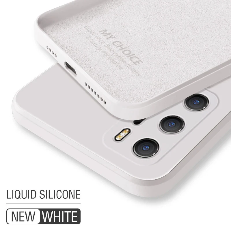 Жидкий силиконовый чехол для Huawei P50 Pro P40 Lite P20 P30 Funda Para Celular Honor 30 30s 10 8X 9X 20 40 Чехол