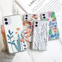 flowers phone case for vivo y31 case clear funda for vivo v20 se v17 v7 v15 pro y71 y50 y30 y31 y21 y20 y19 y17 y15 y12 cover
