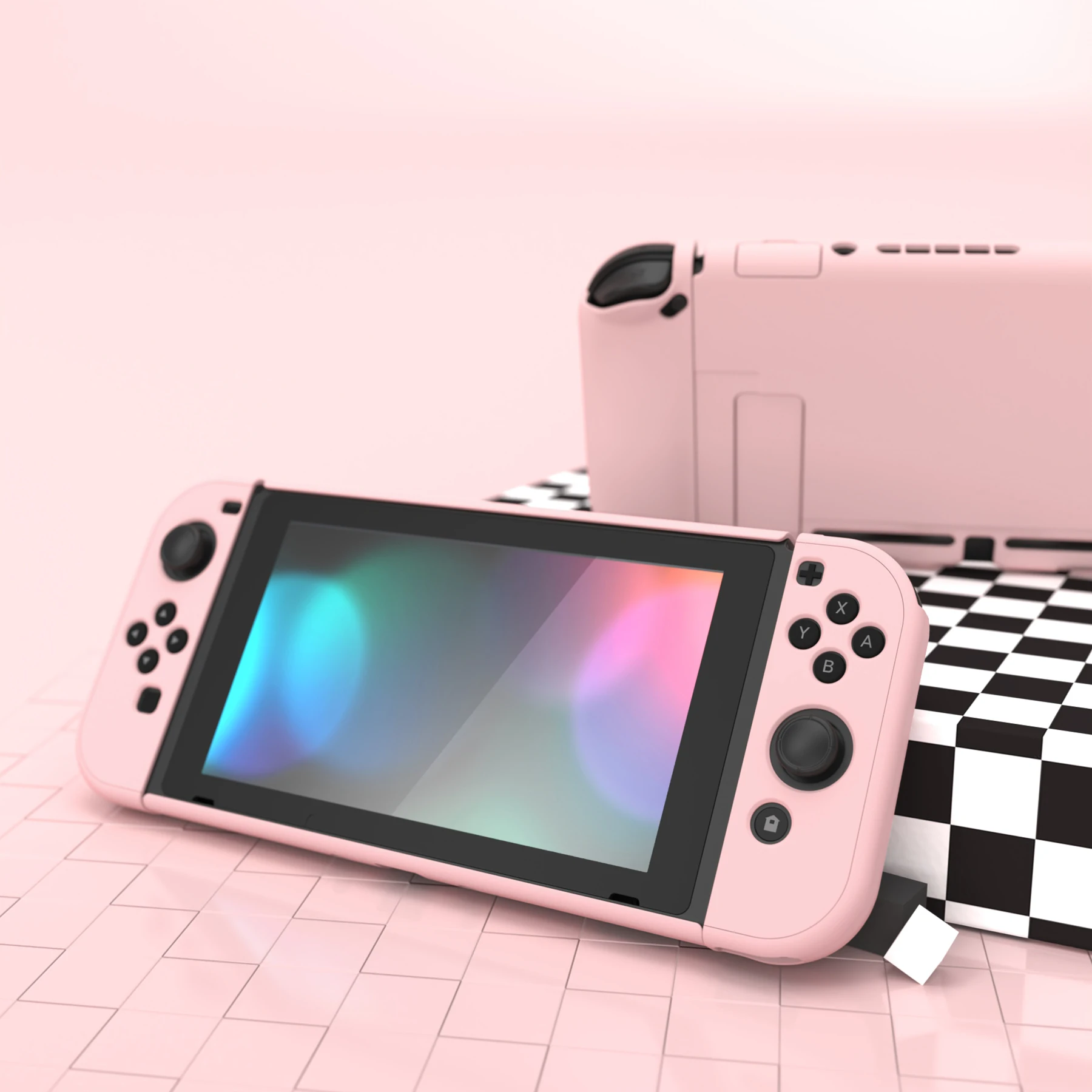 PlayVital обновленный Dockable чехол Grip для Nintendo Switch-цвет вишни розовый