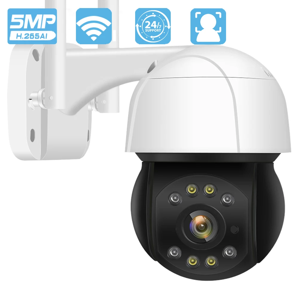 

5MP PTZ Wifi IP Camera Outdoor AI Human Auto Tracking Wireless Camera Audio 2MP 3MP Smart Security CCTV IP Camera Cloud Storage