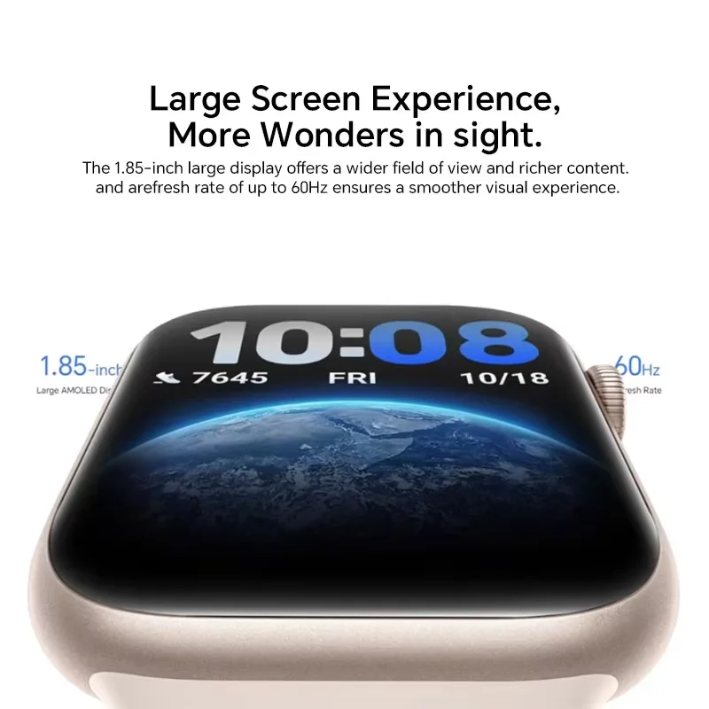 Фото Глобальная версия HONOR Watch 5 Smartwatch 1,85 дюйма AMOLED цветной экран 480 мАч батарея 15 дней срок службы батареи 5ATM + IP68 Bluetooth 5,2 №3