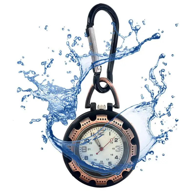 

Карманные часы, цифровые карманные часы для скалолазания для мужчин, цифровые наручные часы с зажимом, мини-часы с ночным светом, рюкзак, ремешок с пряжкой, часы-брелок для