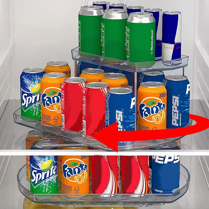 

360 Rotation Bilayer Spice Organizer Non Skid Seasoning Organizer Turntable Plate Shelf For Cabinet Kitchen Refrigerator Vanity