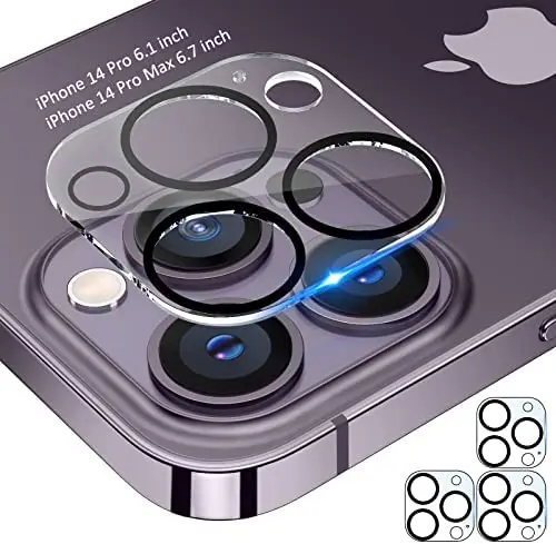 

Camera Cover Lens Protector Film for iPhone 14 Pro / 14 Pro Max, Full Edge to Edge, HD Clear
