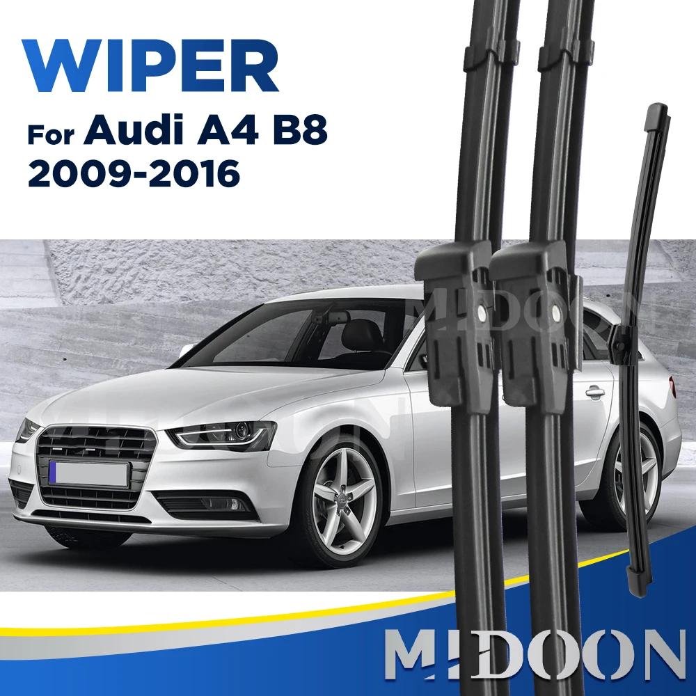 

Набор щёток стеклоочистителя MIDOON LHD RHD для Audi A4 B8 2009-2016, 24 + 20 + 16 дюймов