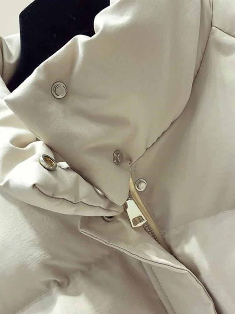 Женская зимняя куртка оверсайз с хлопковой подкладкой