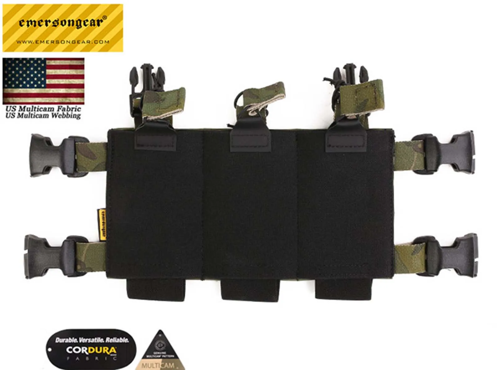 Tactical Triple 5 56 Подсумок для магазинов с открытой верхней панелью Mag Panel военный