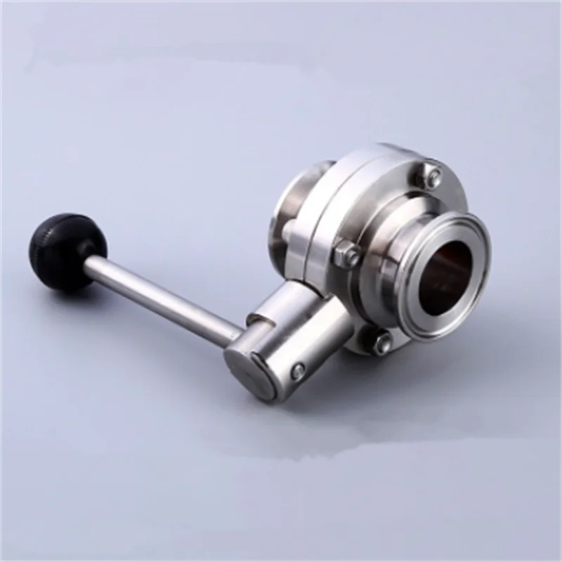 

1" 25mm SS304 Stainless Steel Sanitary 1.5" Tri Clamp Butterfly Valve HomeBrew Beer Dairy Product