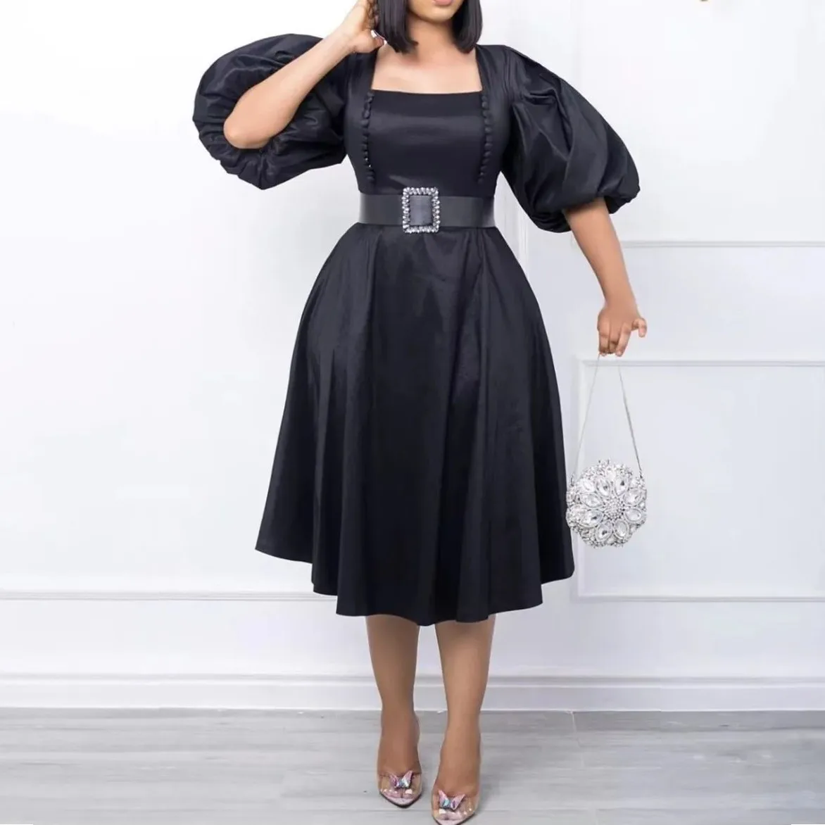 

Африканские платья для женщин, элегантный полиэстер 2023, Новые мусульманские модные платья Дашики, халат, кафтан, длинное платье, Турецкая Африка