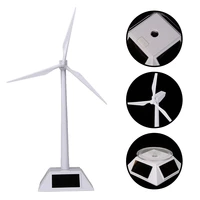 desktop model solar powered windmillswind turbineabs plastics white experiment assembled toy power generation model rotary
