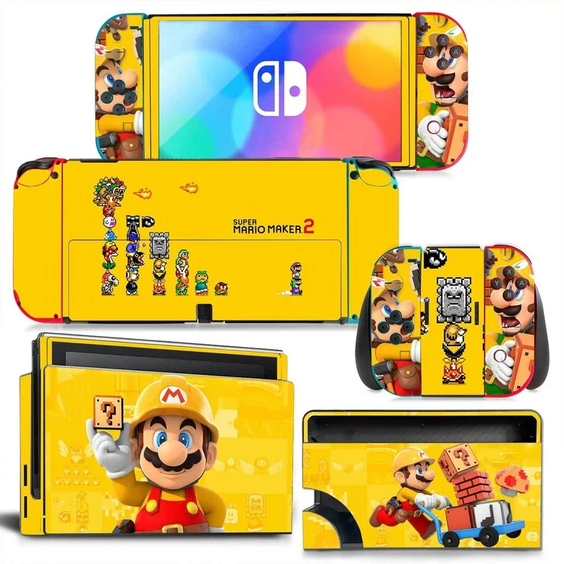 Переключатель Super Mario NS с консолью oled украшение для контроллера Joy-Con 1 набор